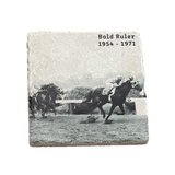 Historical Stallions Marble Coaster Set