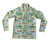 Claiborne Farm Print Men's 1/4 Zip