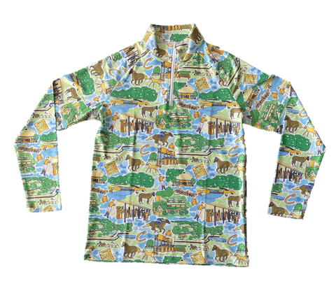 Claiborne Farm Print Men's 1/4 Zip