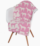 Reversible Horse Baby Blanket