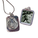 Secretariat Enameled Photo Pendant