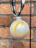 Hand-painted Secretariat Glass Ornament