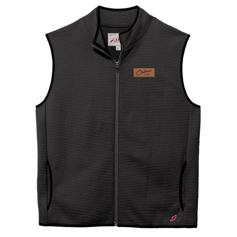 Claiborne Farm x League Leather Patch Vest