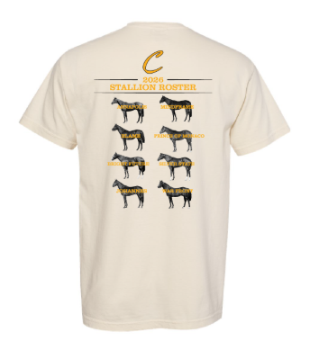 2026 Claiborne Farm Stallion Roster T-shirt