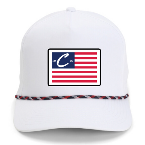 Claiborne American Flag Patch Hat