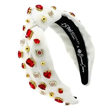 Kentucky Derby® White Logo Headband with Crystals