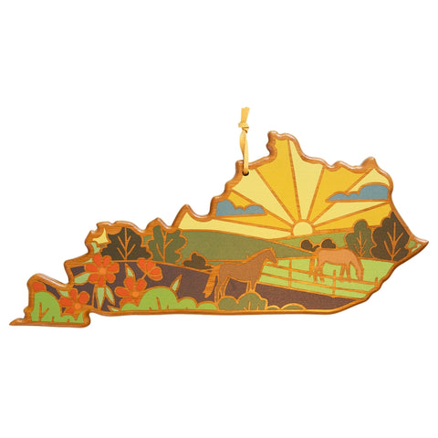 Kentucky Cutting Board with Artwork By Summer Stokes