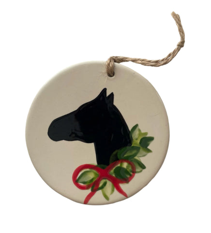 Horse and Wreath Ornament