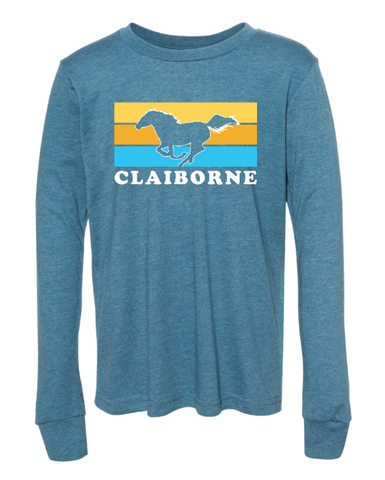 Claiborne Horse Youth Long Sleeve T-shirt