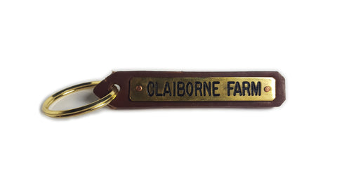Claiborne Farm Leather Key Chain