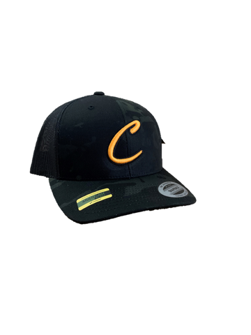 Black Camo "C" Mesh Back Hat