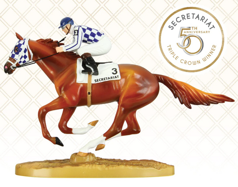Secretariat Breyer 50th Anniversary Figurine with Jockey