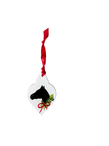 Horse and Wreath Ornament