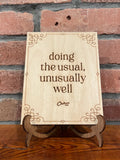 Wood Motto & Easel