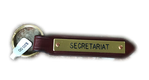 Secretariat Leather Key Chain
