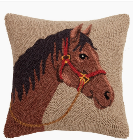 Horse Hooked Pillow