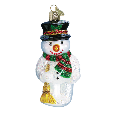 Old World Christmas Ornament - Snowman with Broom
